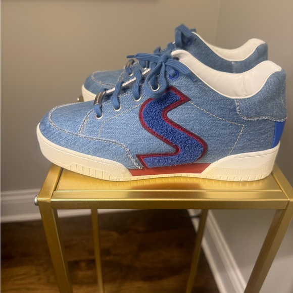 Stella McCartney Terry embroidered platform sneaker size 37. - Picture 2 of 8